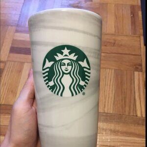 NEW Starbucks 12 oz Marbled Tumbler